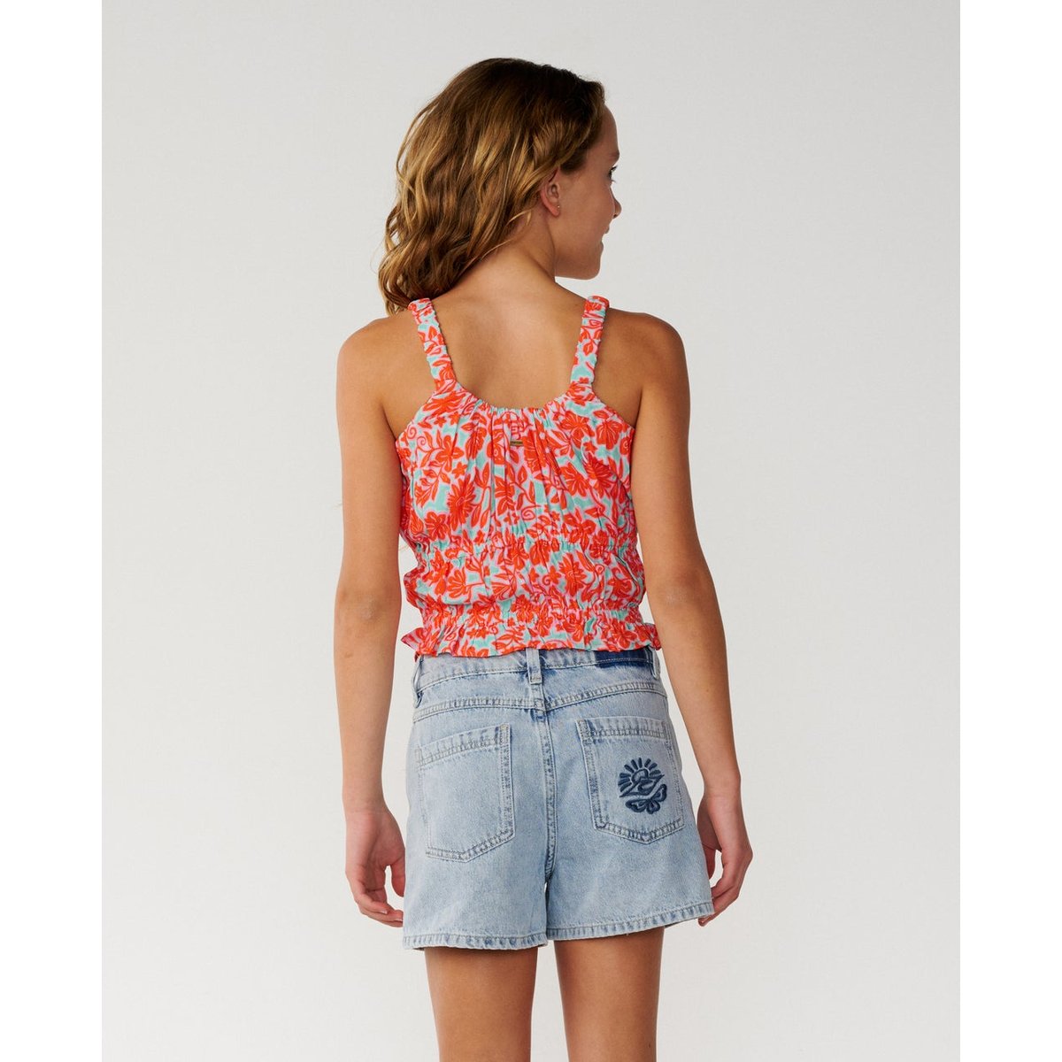 Haut Sunshine Squad Woven Fille brume menthe, RIP CURL
