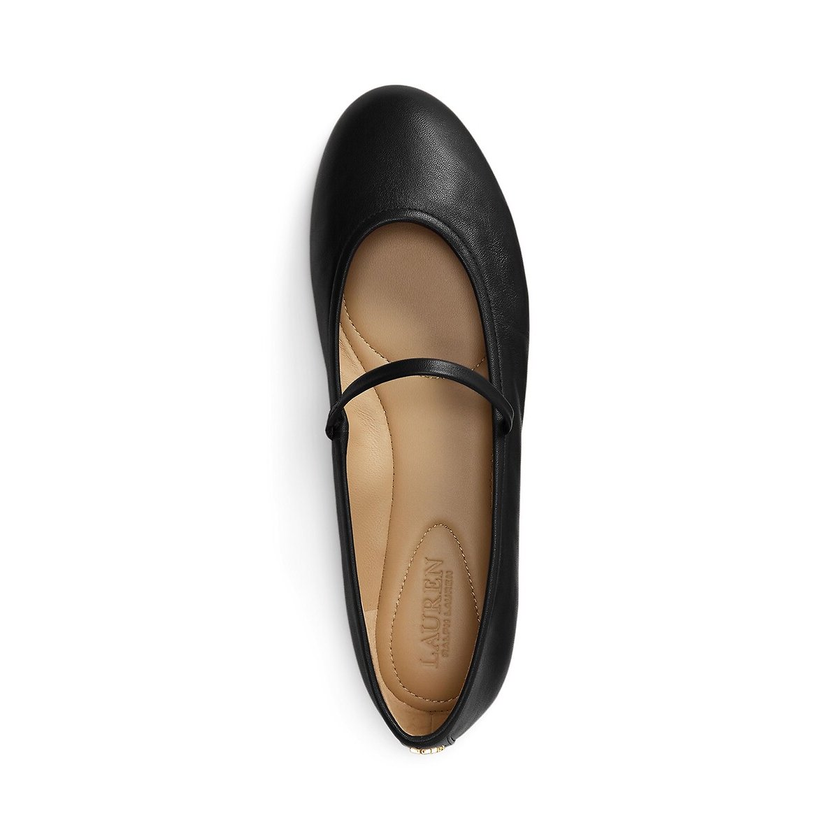 Ballerines babies en cuir, JAYNA noir, LAUREN RALPH LAUREN