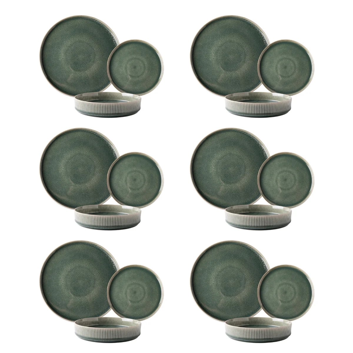 Service 18 pièces - "Jade" vert, LAGUIOLE CUISSON