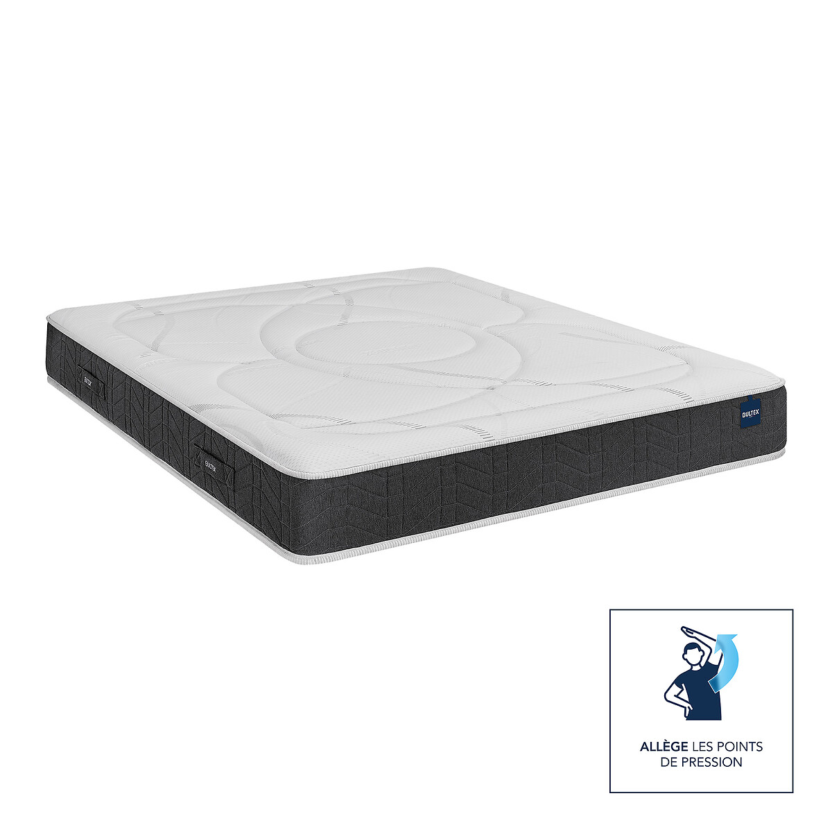Recovery BULTEX® schuimmatras, 24 cm wit/smoked grijs, BULTEX