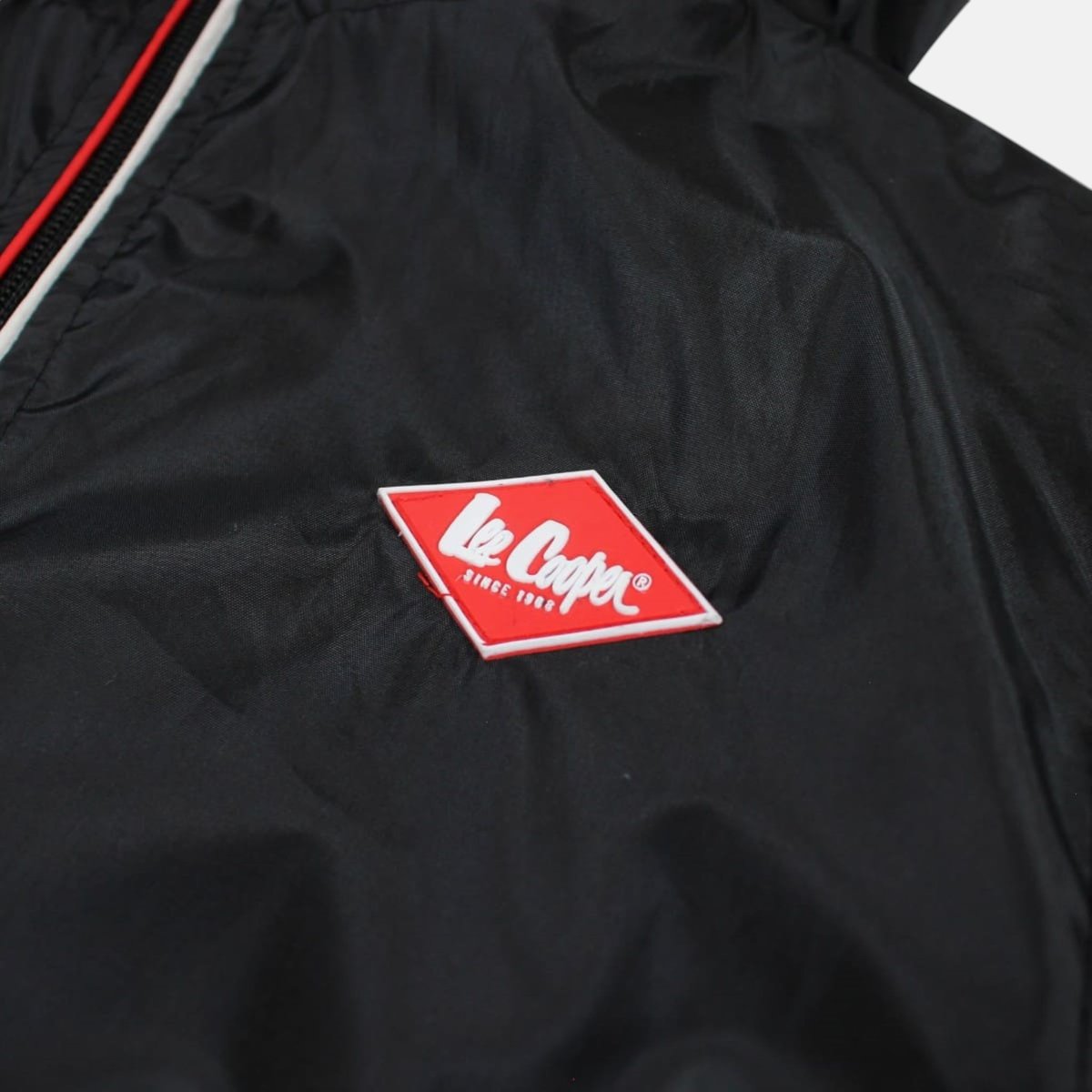 Coupe-vent zippé à capuche, poches zippées OUTDOOR noir, LEE COOPER