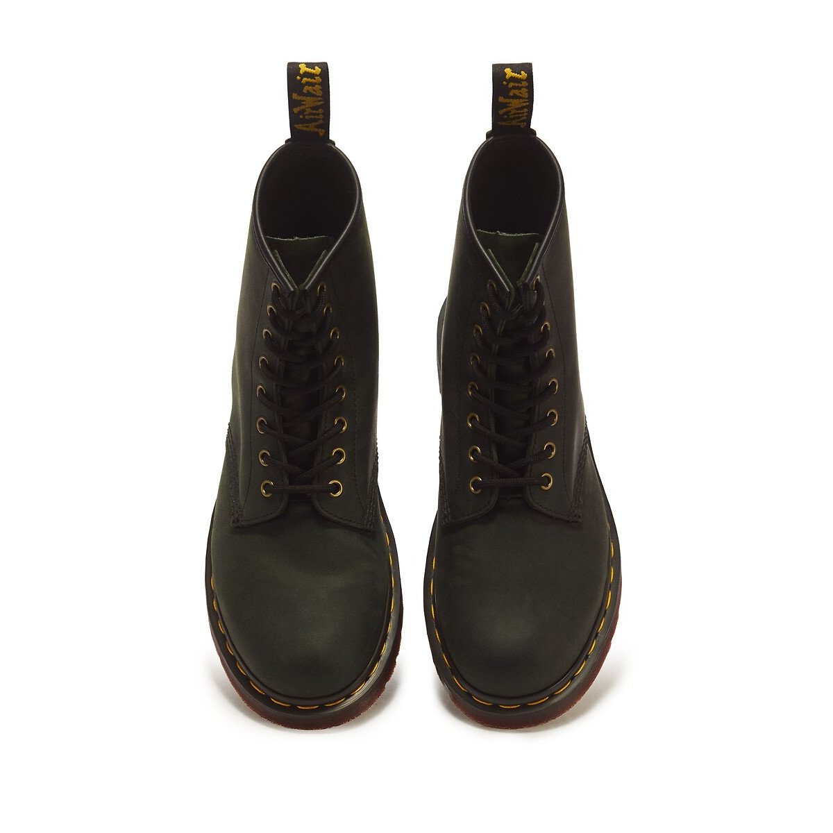 DMs 1460 Crazy Horse leather ankle boots dark green, DR. MARTENS