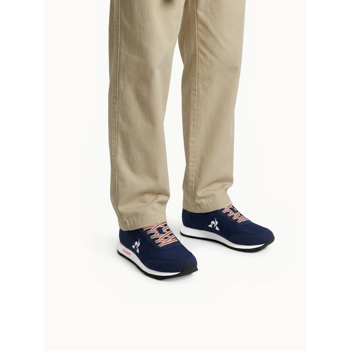 Sneakers rétro-running Racerone dress blue/galet, LE COQ SPORTIF