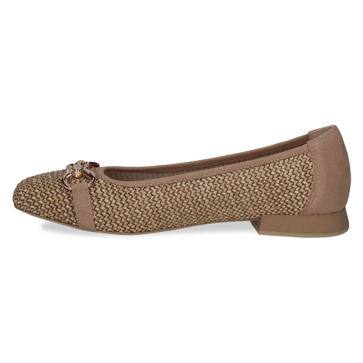 Ballerine plate marron muscade, CAPRICE