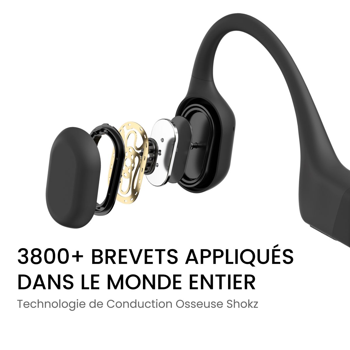 Casque OpenRun USB-C Noir noir, SHOKZ