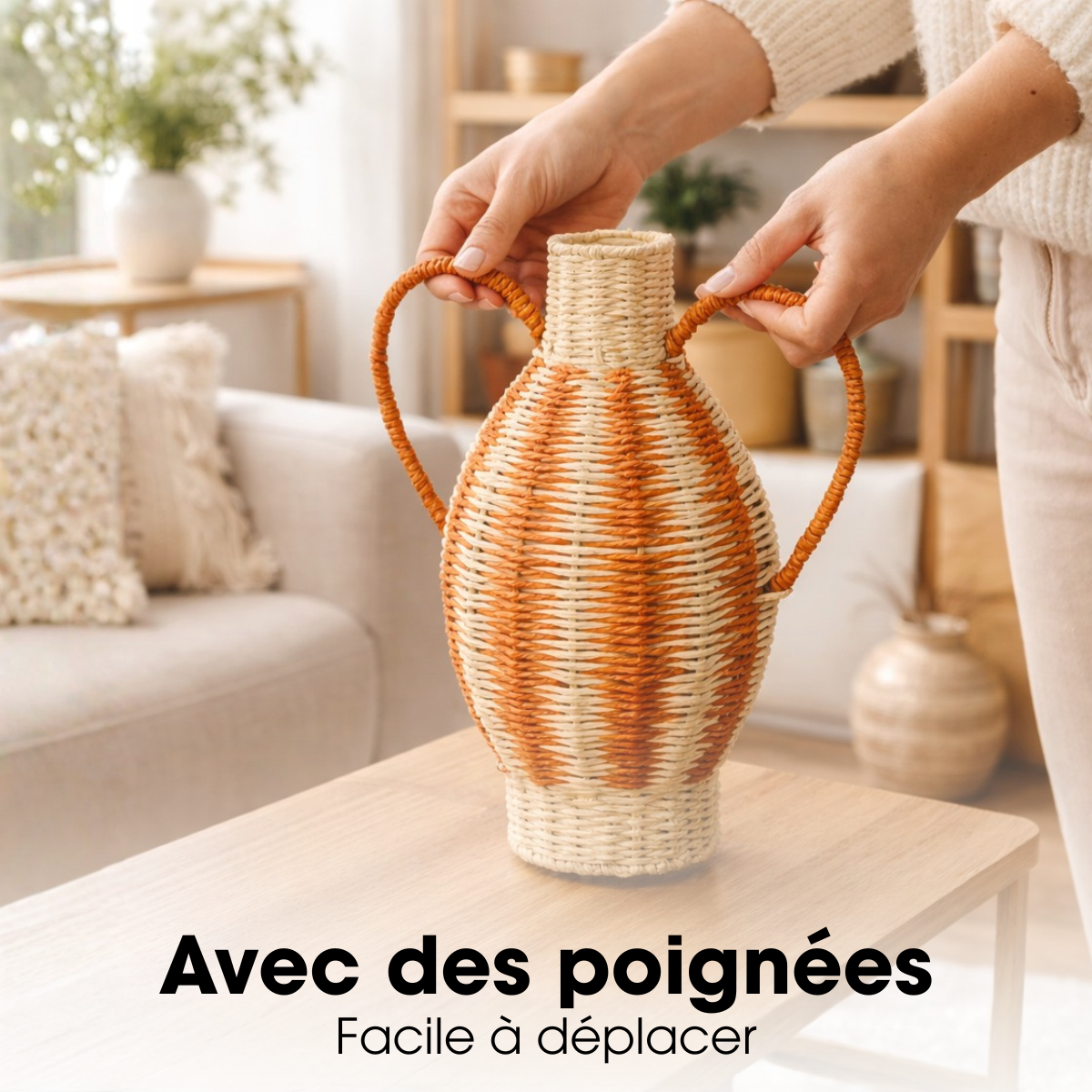 Vase orange, MICA DECORATIONS