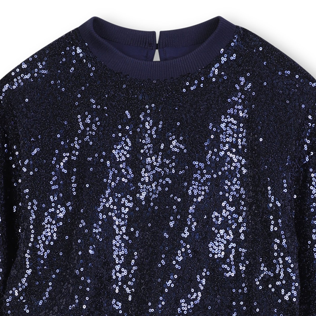 Robe bi-matière indigo blue, BILLIEBLUSH