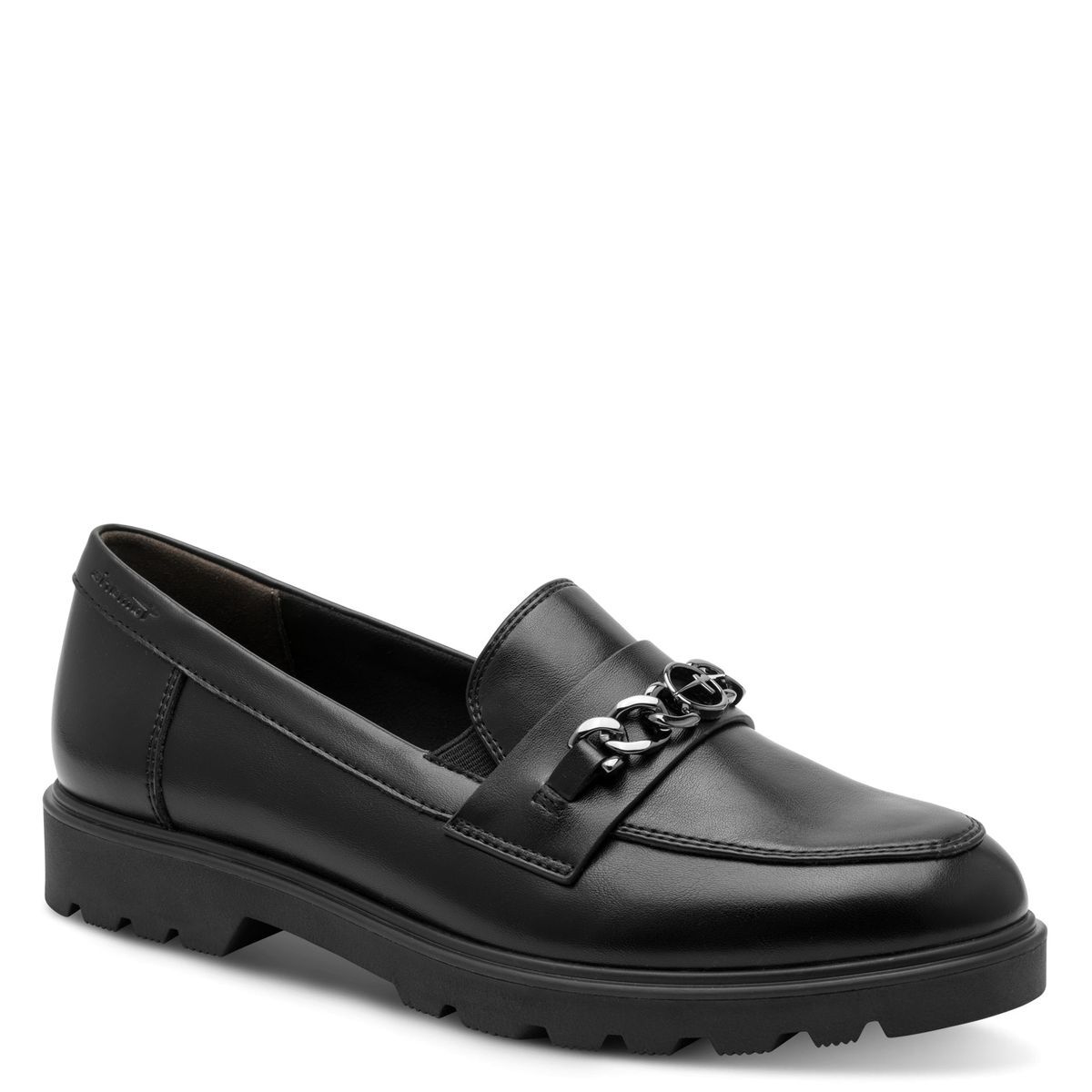 Slipper femme noir mat, TAMARIS
