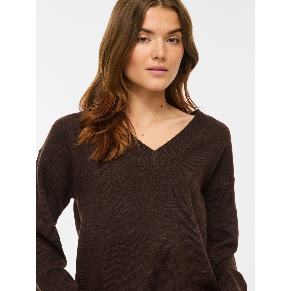 Pull En Maille marron - coffee bean1, VILA