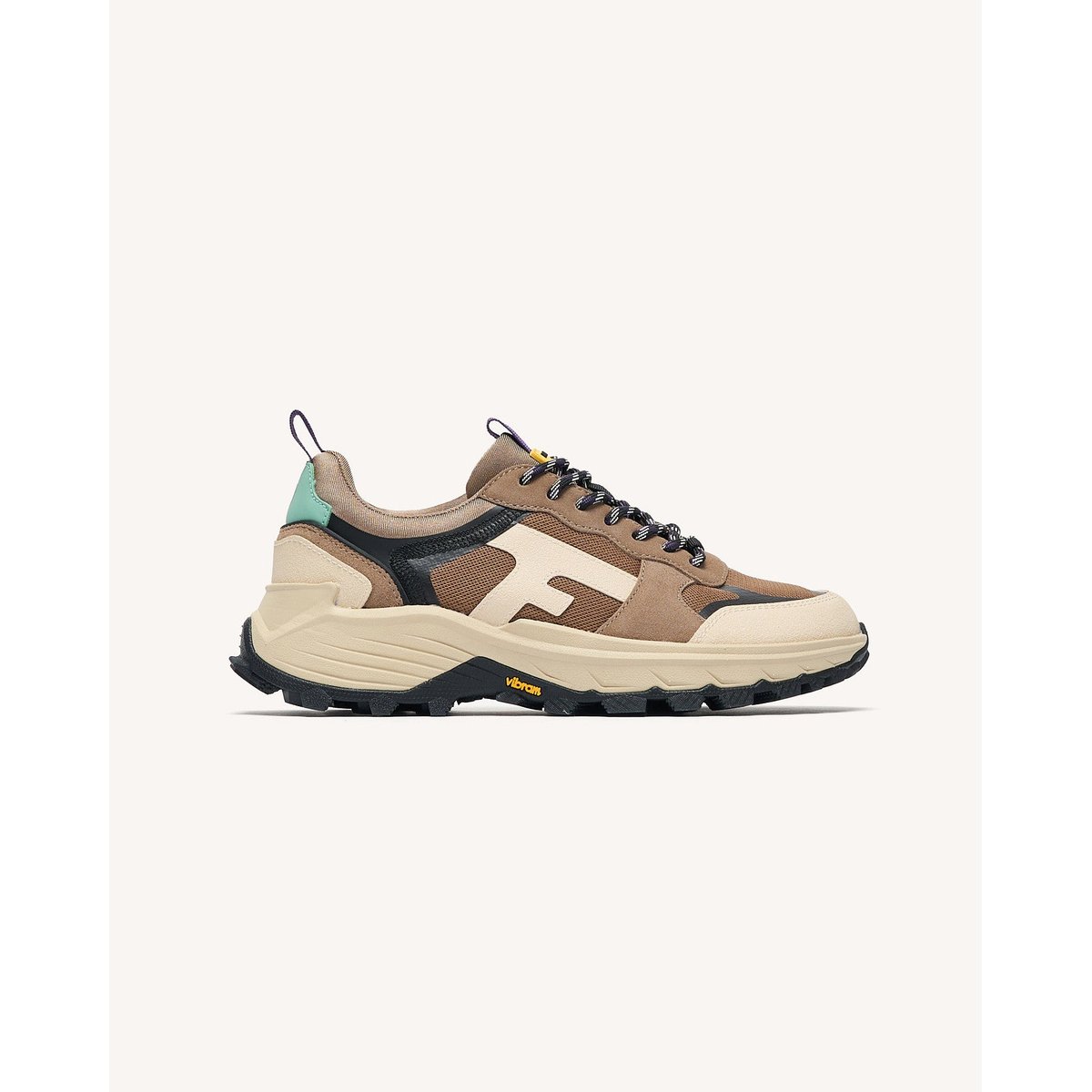 Running tissu suede HAZEL MONSTERA beige clair, FAGUO