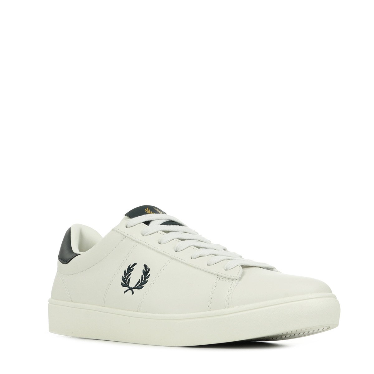 Baskets Spencer Leather porcelain navy, FRED PERRY