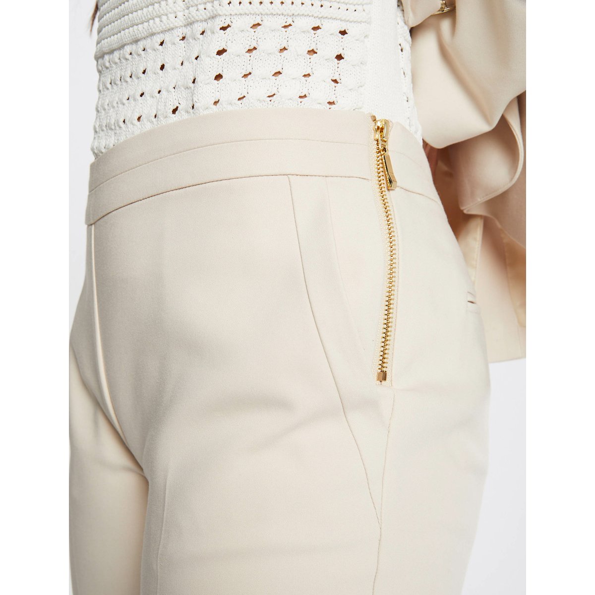 Pantalon cigarette 7/8ème ivoire, MORGAN