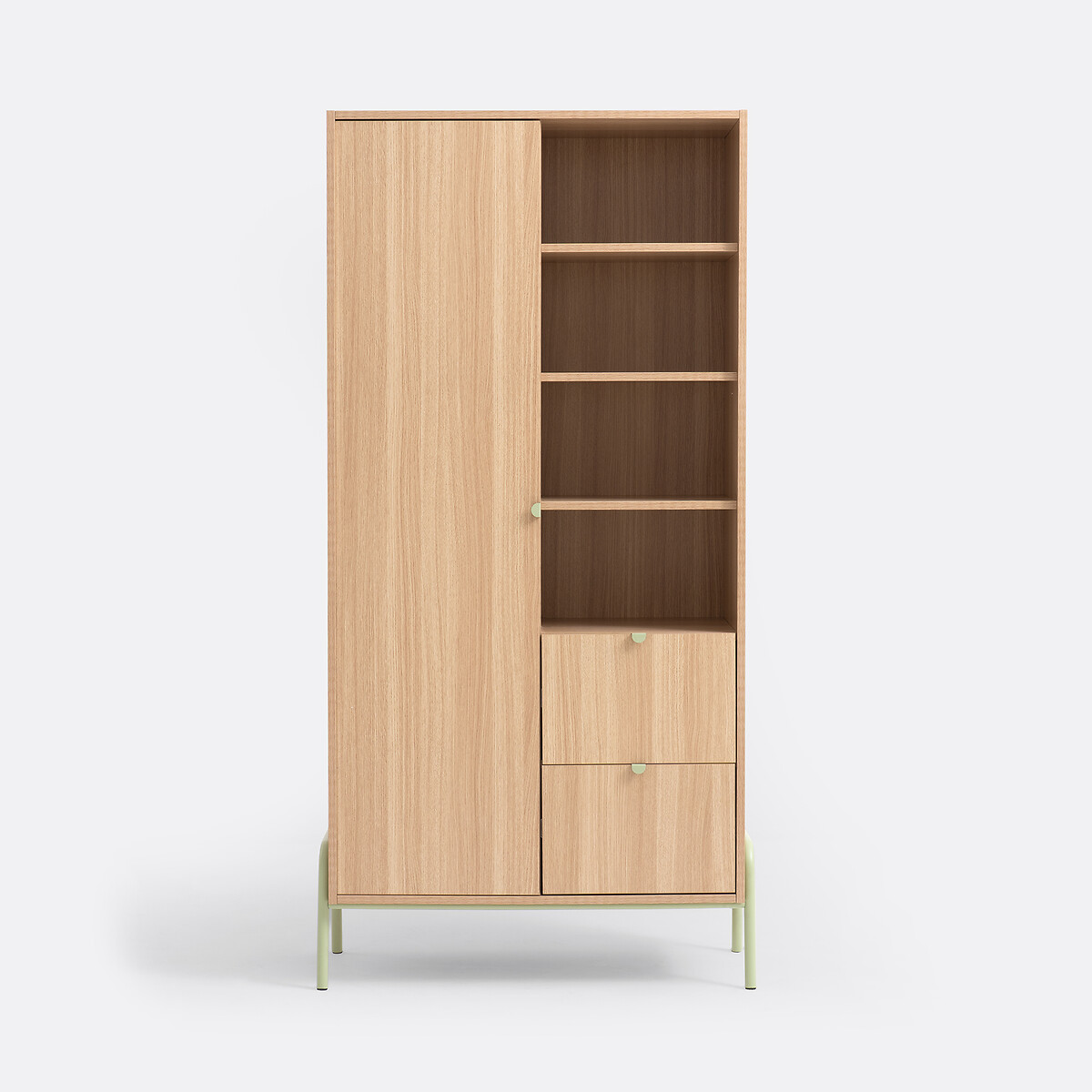 Armário roupeiro, MERLIN natural/verde, LA REDOUTE INTERIEURS
