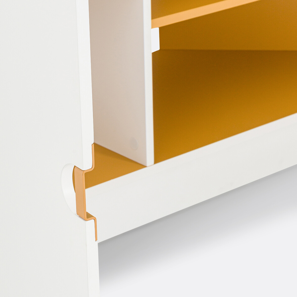 Frio Corner TV Unit white/yellow, LA REDOUTE INTERIEURS
