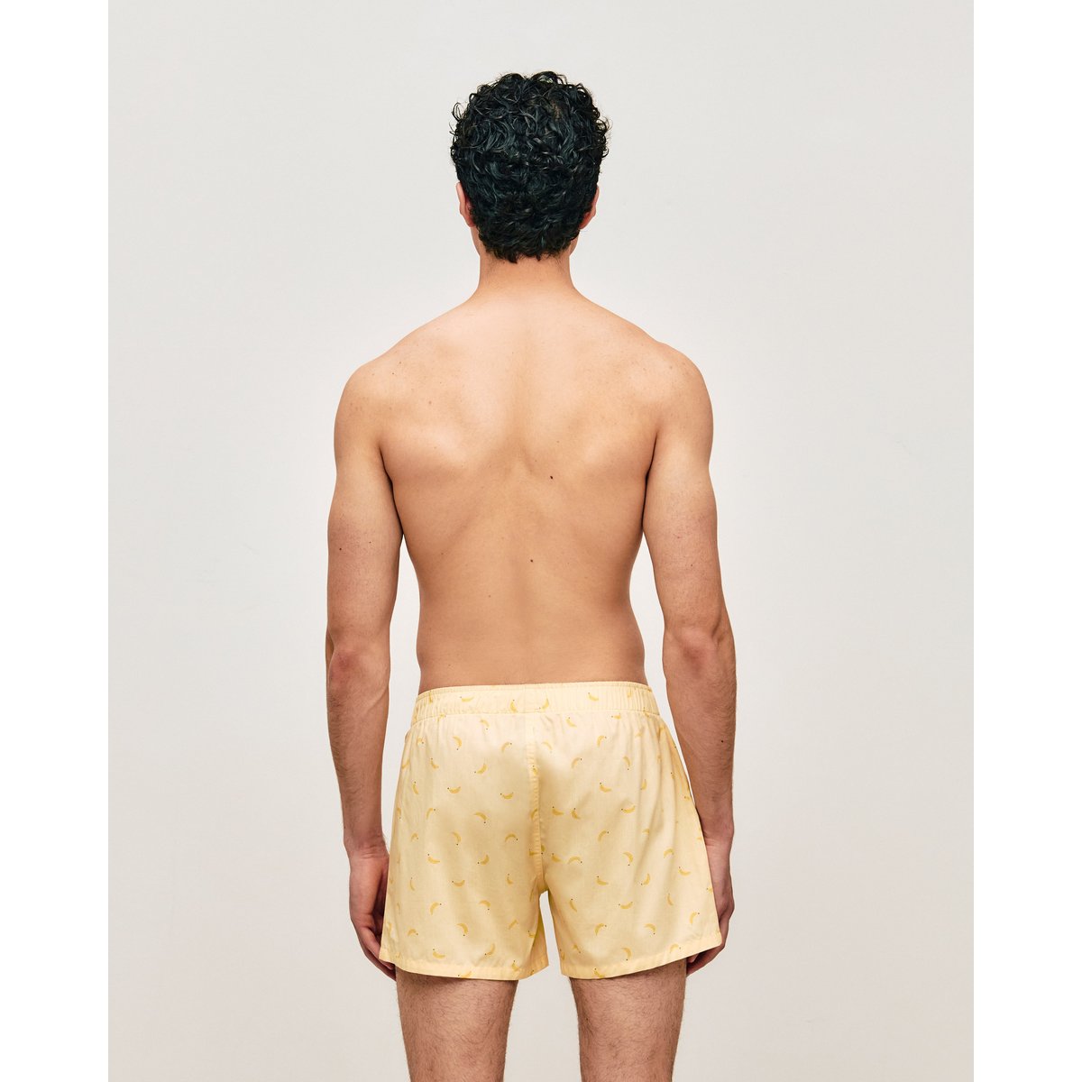 Caleçon en coton avec imprimé bananes BANAGROUPIZ jaune, UNDIZ