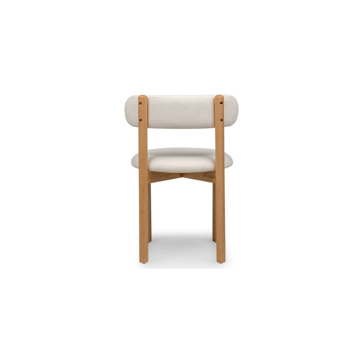 Chaise de salle à manger en bois YANG crème et bois naturel, RECOLLECTION