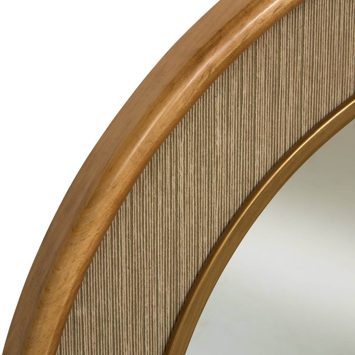 Miroir arche en pin BONNIE beige lin, ATMOSPHERA