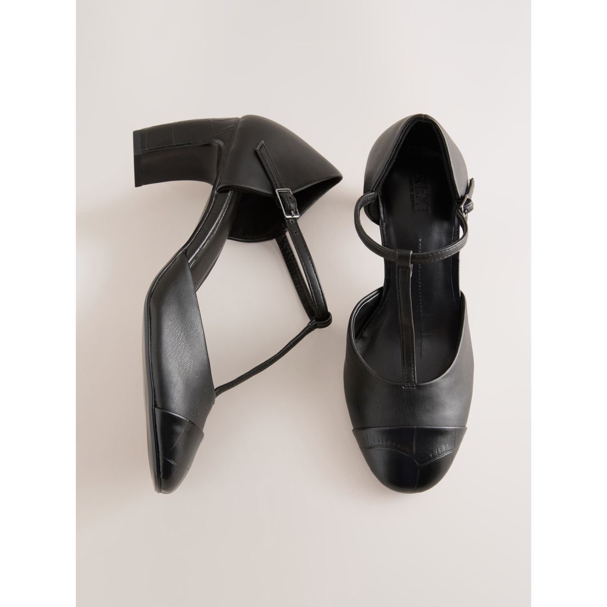 Salomé à talons en 2 parties forever comfort® noir, NEXT