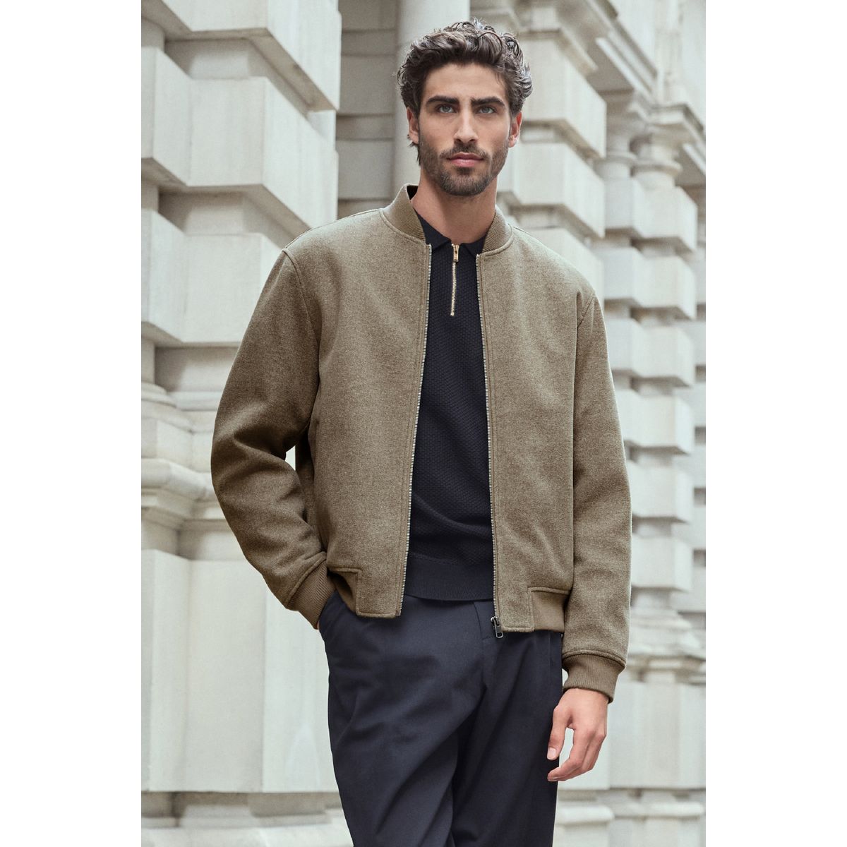 Veste bombardier naturel, NEXT