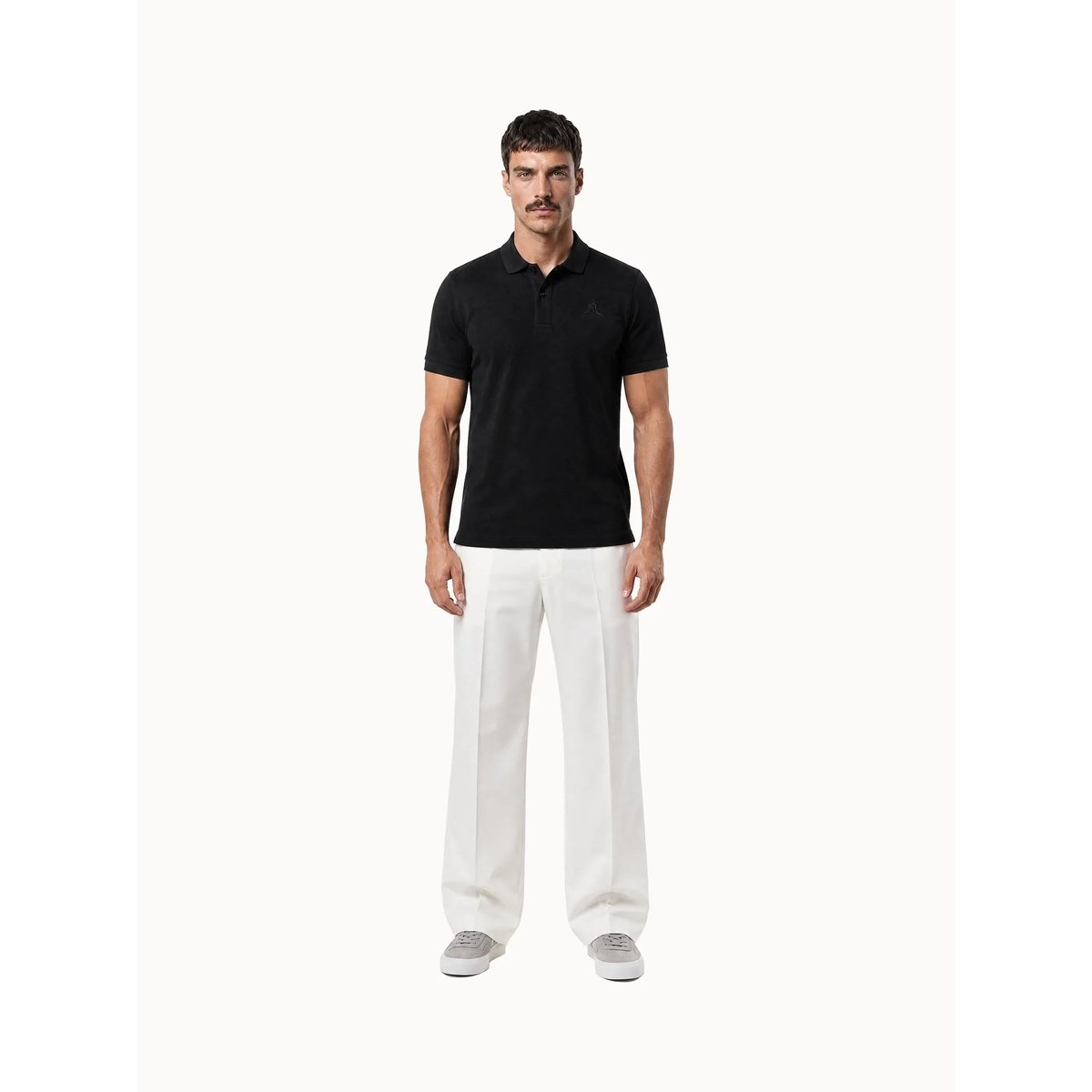 Polo Ton sur ton black, LE COQ SPORTIF