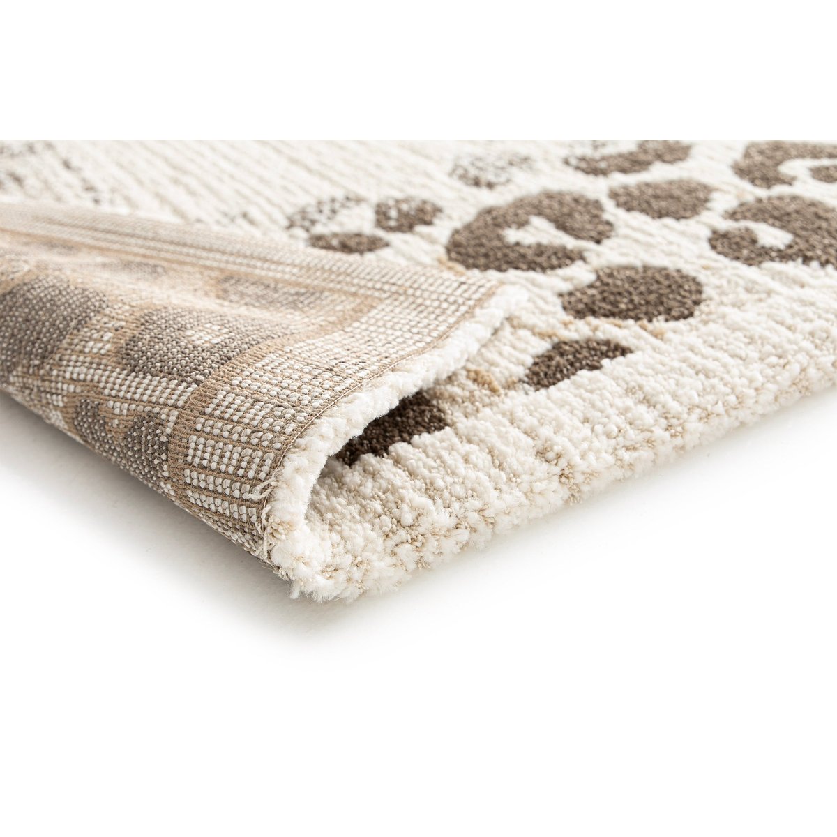 Tapis doux au design léopard WILD beige sable, AFK LIVING