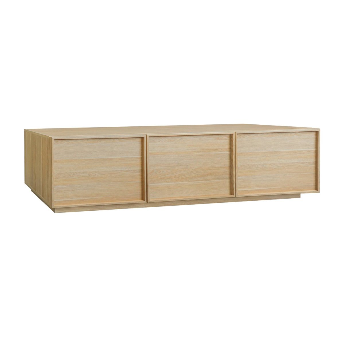 Meuble TV décor bois 3 portes 180cm KUBA naturel, SWEEEK
