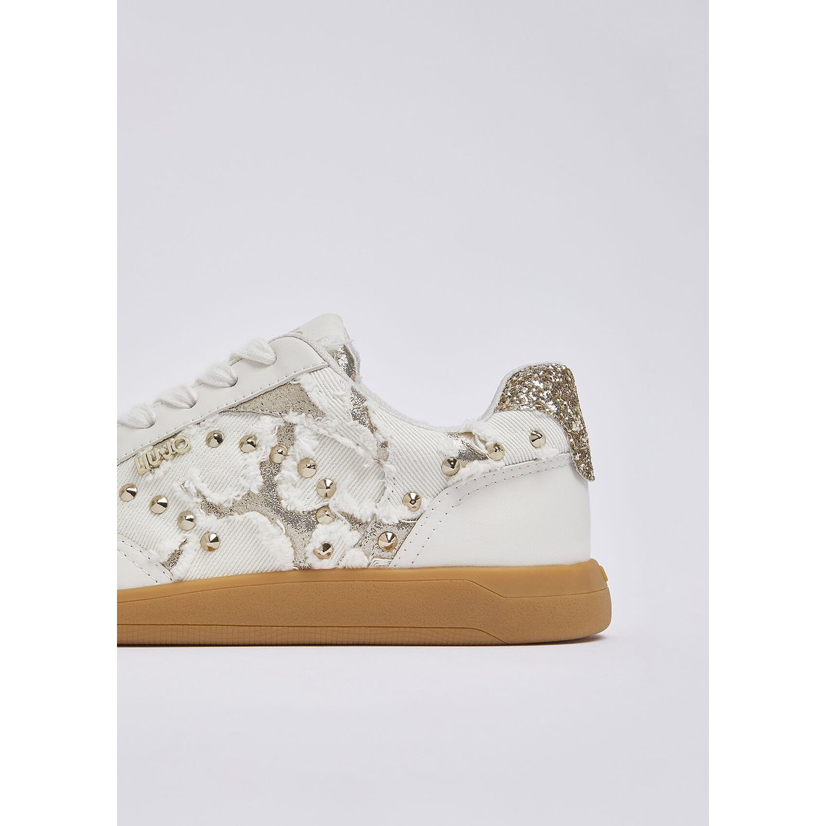 Sneakers avec clous blanc lait, LIU JO