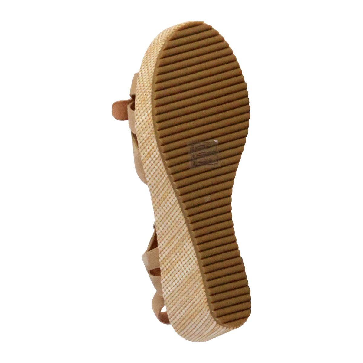 Sandale Compensée Cuir Esabel beige, EMILIE KARSTON