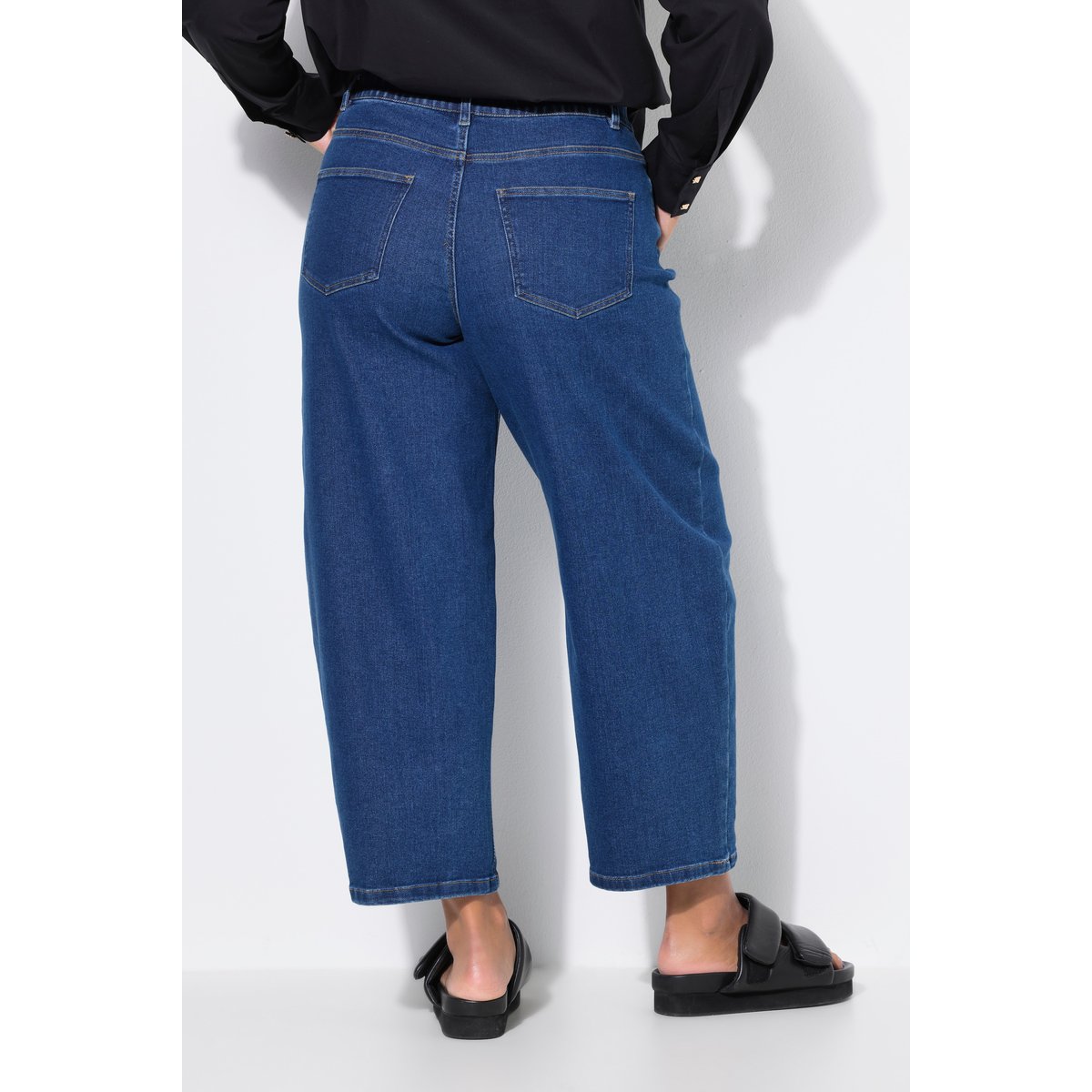 Jean Barrel 5 poches, jambe Wide Ballon bleu jean, STUDIO UNTOLD