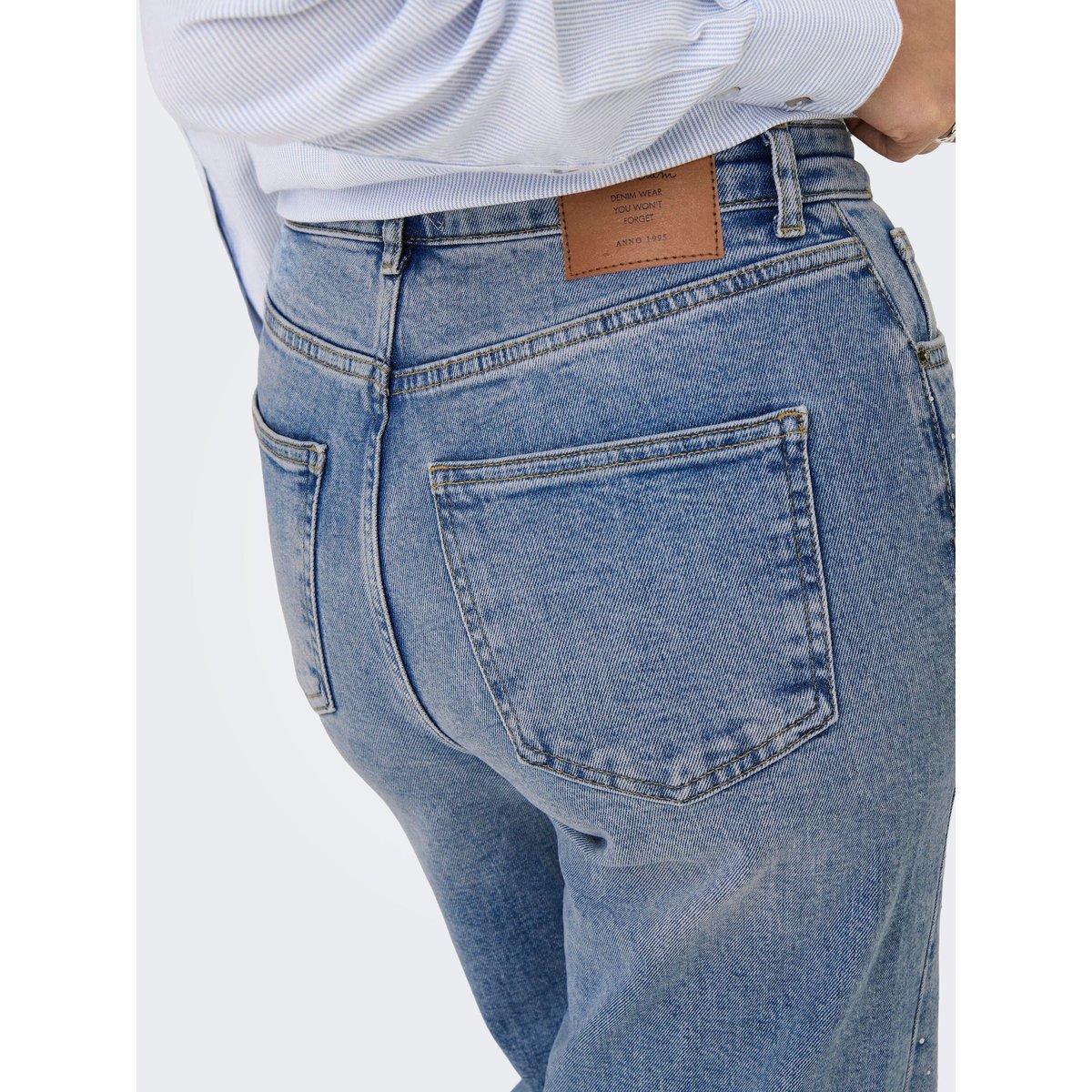 Jean À Jambe Large medium blue denim, ONLY