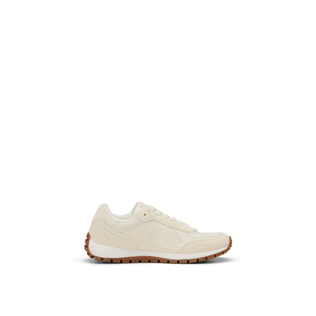 Baskets Modèle Bella en cuir velours doux blanc, MARC O'POLO