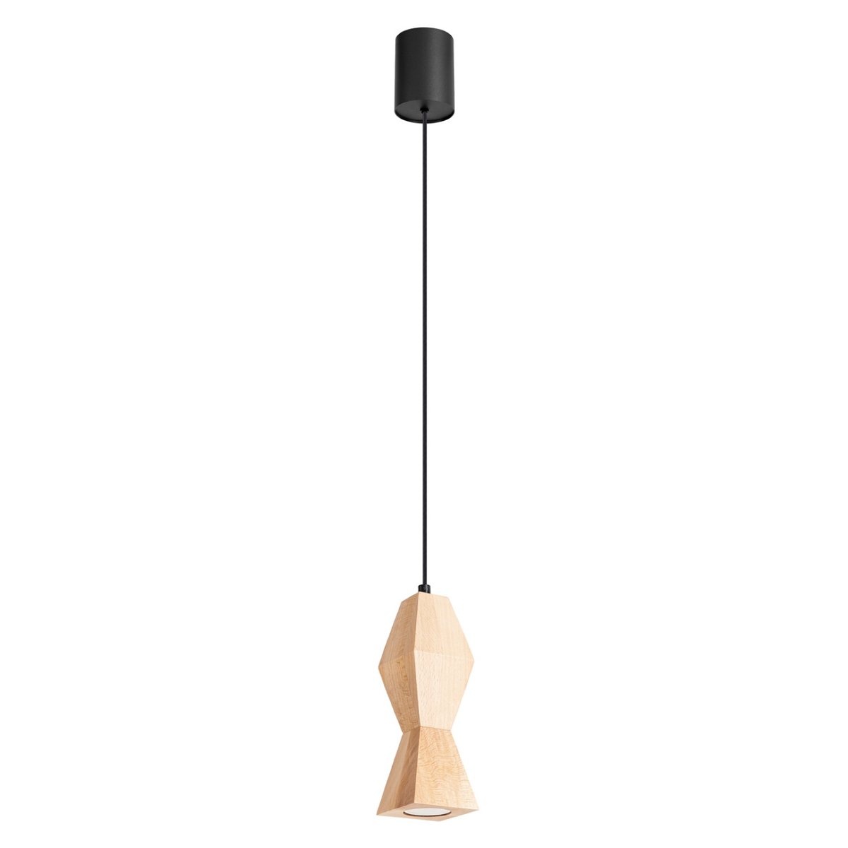 Suspension Bois Naturel GU10 1 Kubbe naturel, EDEN