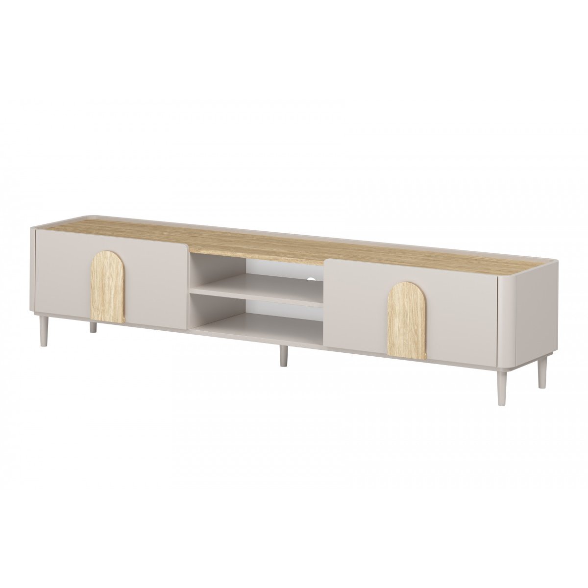 Meuble TV 220 cm , ENYRA beige, BOBOCHIC