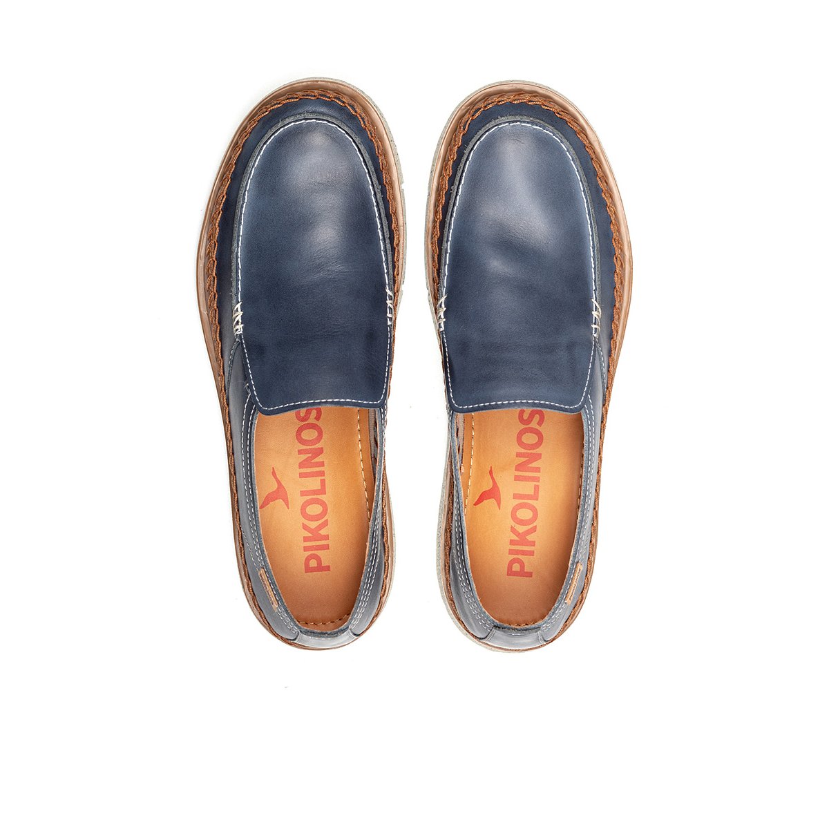 Mocassins cuir San Juan blue, PIKOLINOS