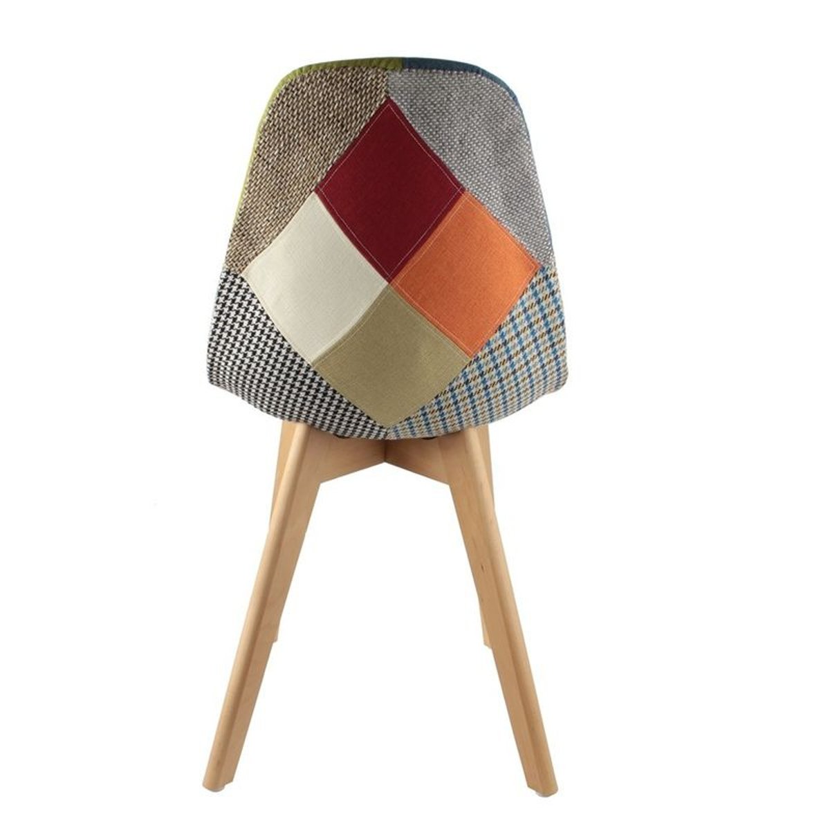 Chaise Scandinave Patchwork multicolore, DECORATIE