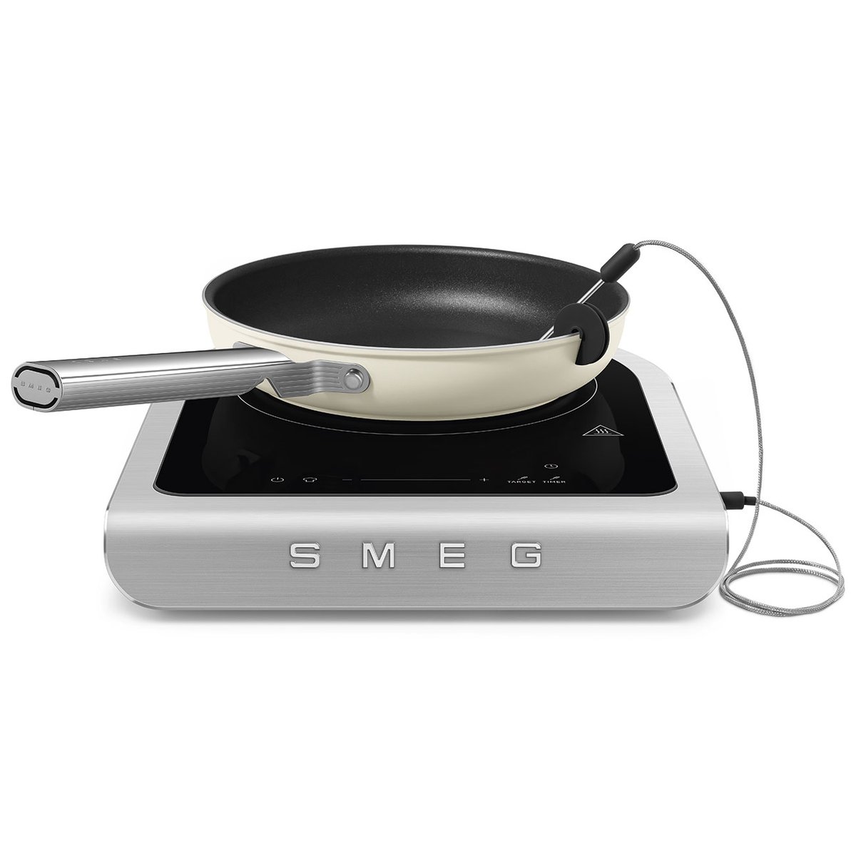 Plaque induction portable PIC01 blanc mat, SMEG