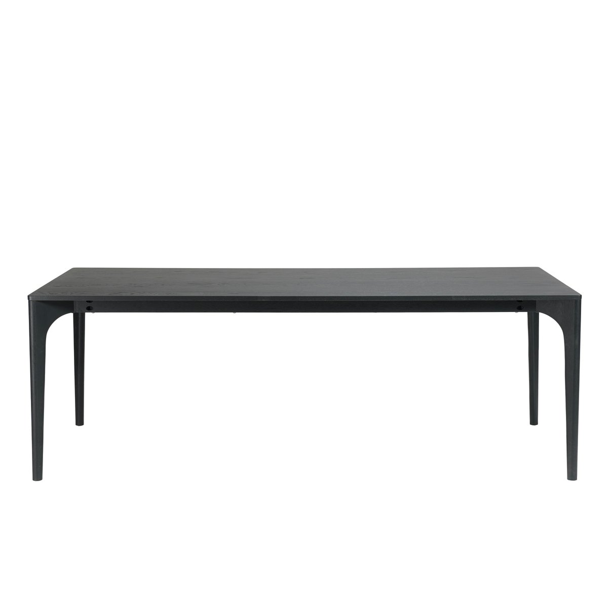 Table de repas moderne noire pieds chêne massif 220 cm PANAMA noir, PIER IMPORT