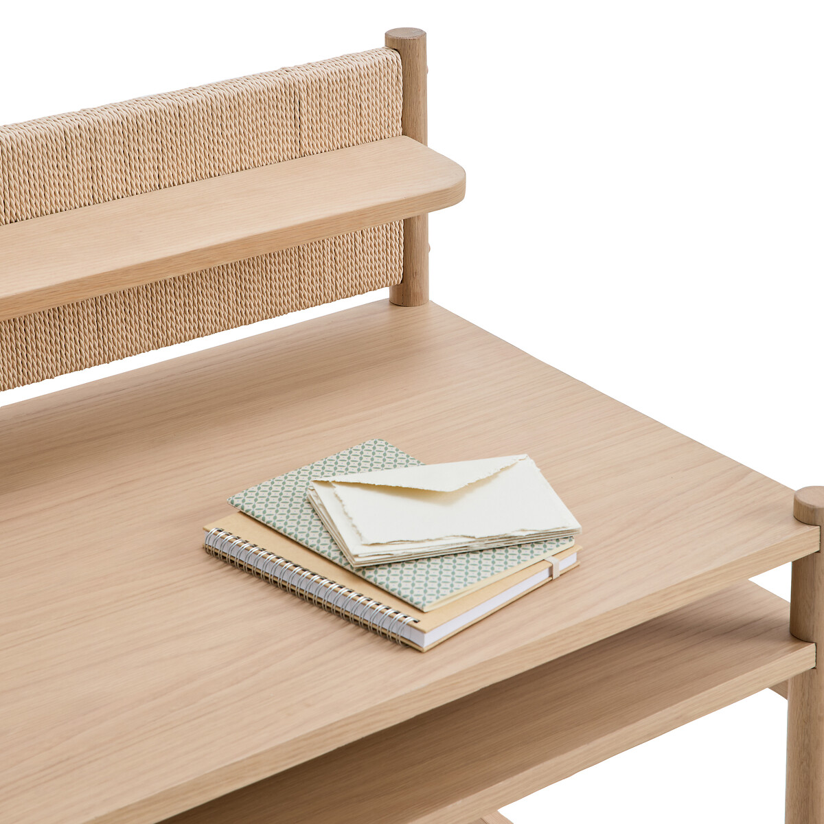 Bureau, avec corde de papier tressée, TAGA naturel, LA REDOUTE INTERIEURS