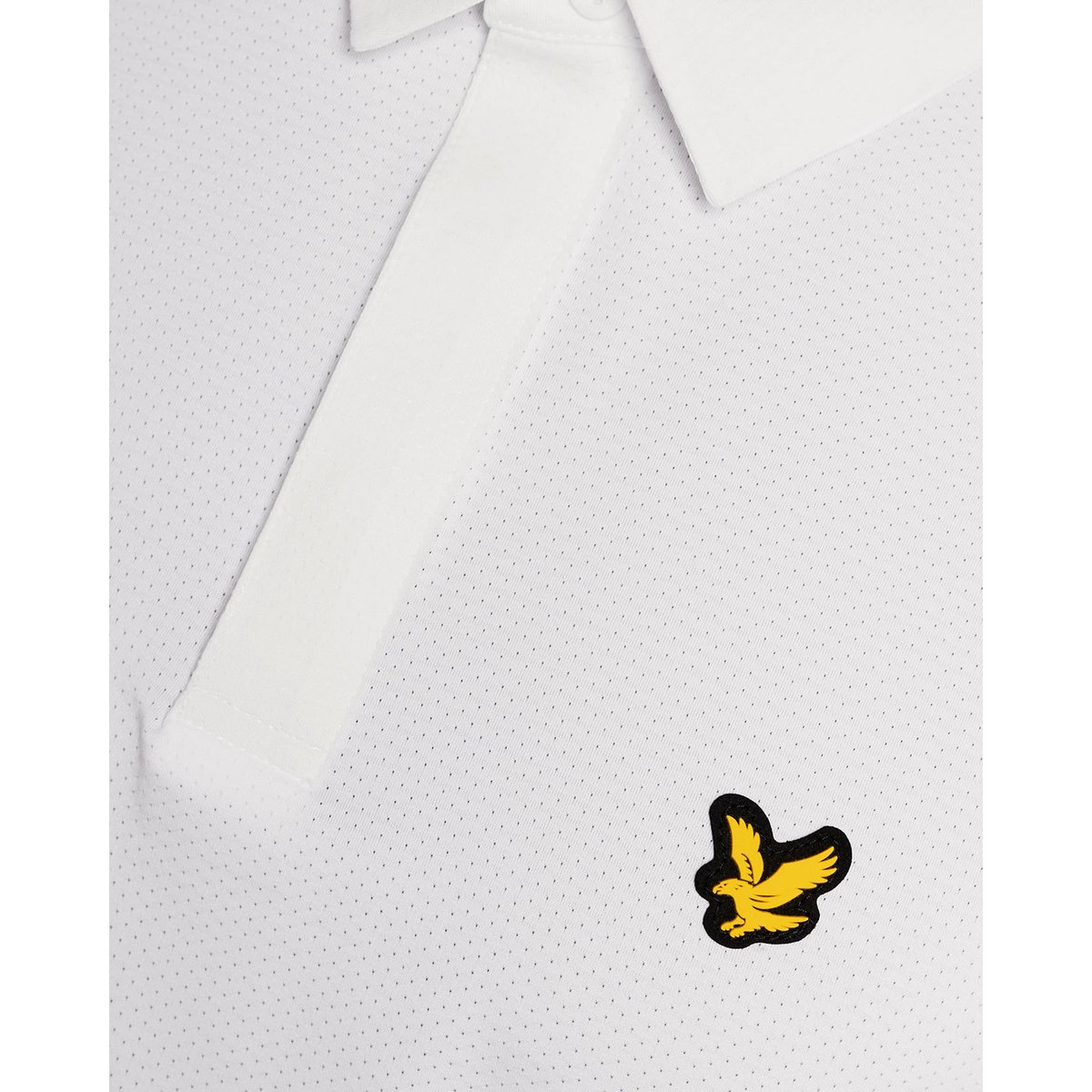 Polo patte dissimulée blanc, LYLE & SCOTT