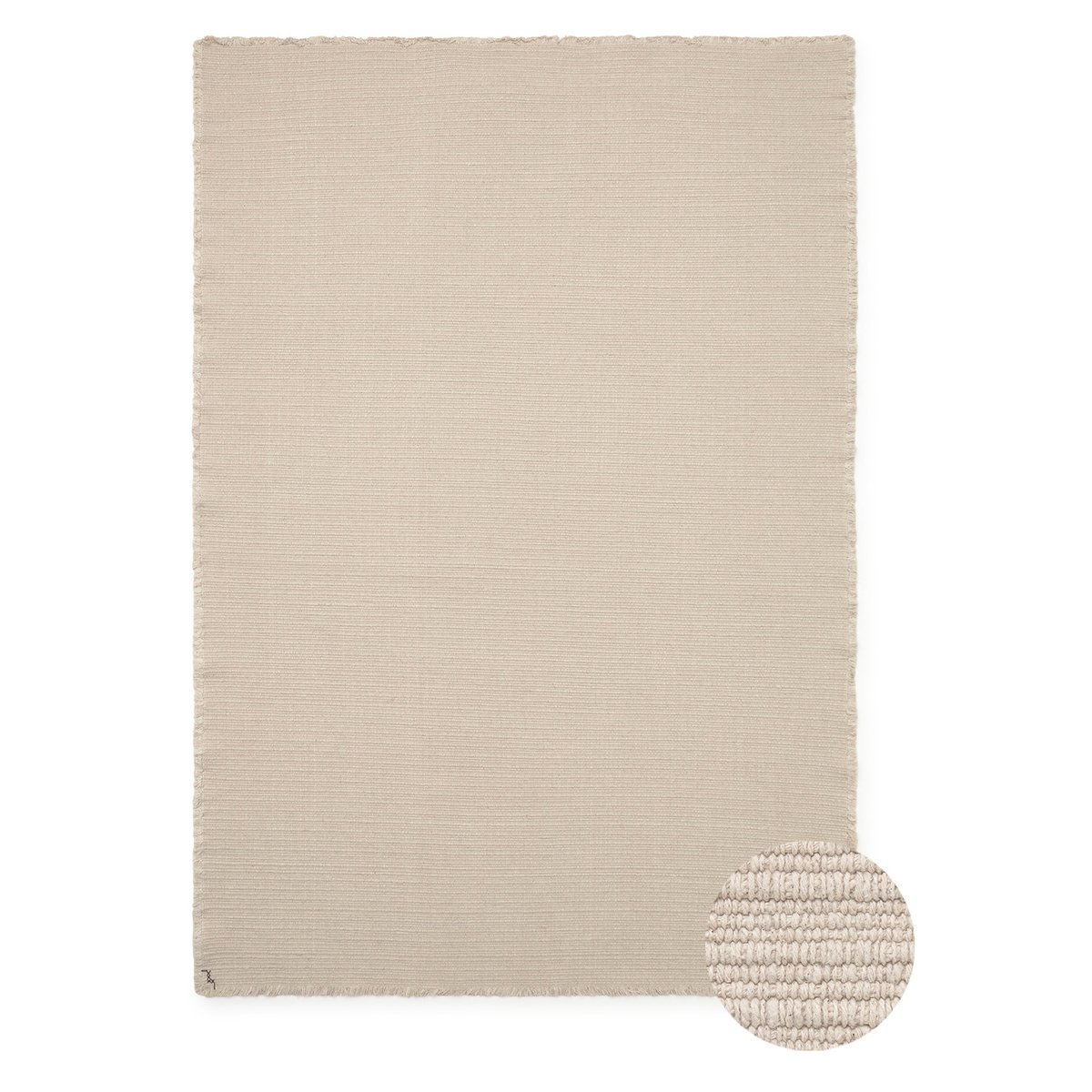 Tapis rectangulaire tissé à la main HANDLOOM LEGACY naturel, LORENA CANALS