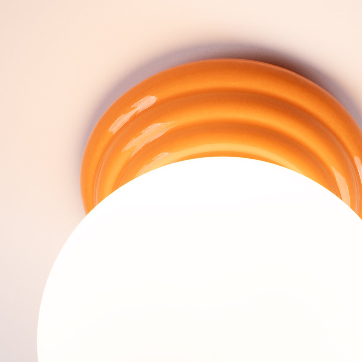 Plafonnier Céramique Orange G9 1 Zori orange, EDEN
