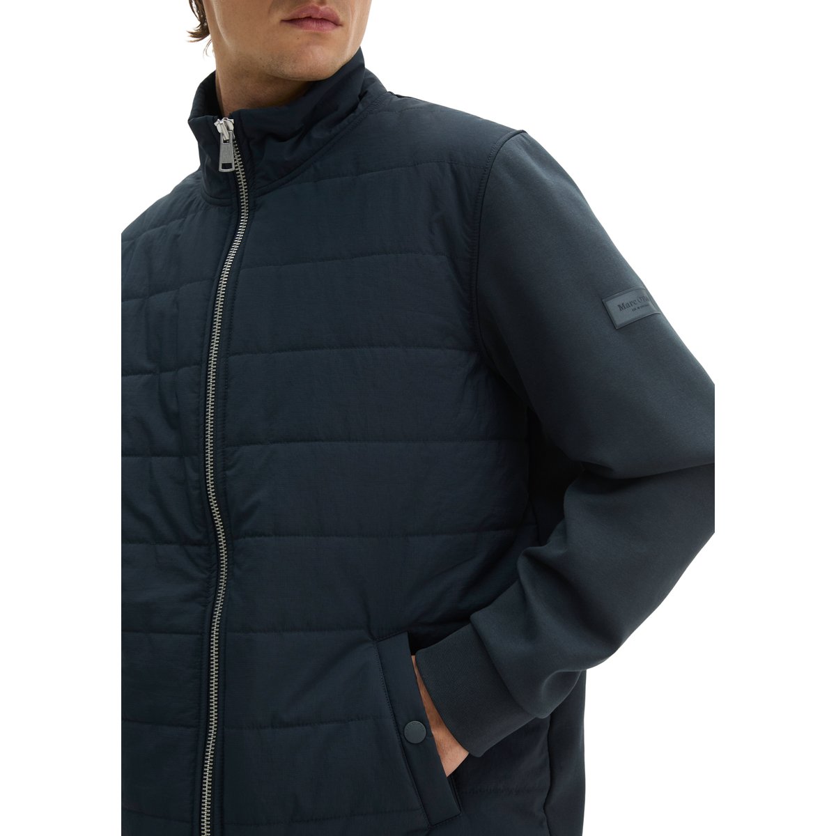 Veste de sport Hybrid Scuba, coupe classique avec compartiments de rangement à l'avant bleu, MARC O'POLO