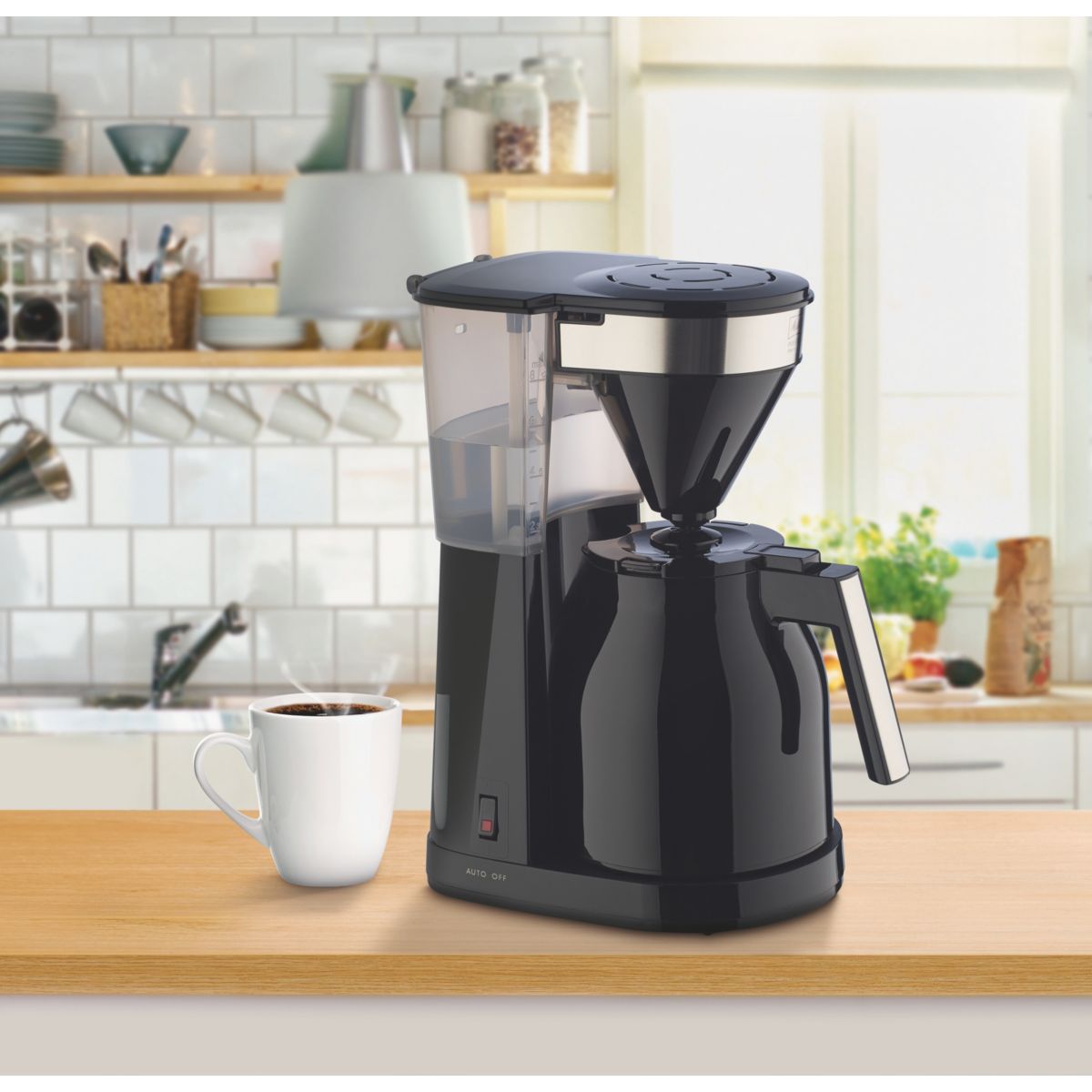 Cafetière isotherme Melitta Easy Top Therm II 1023-08 Noir noir, MELITTA