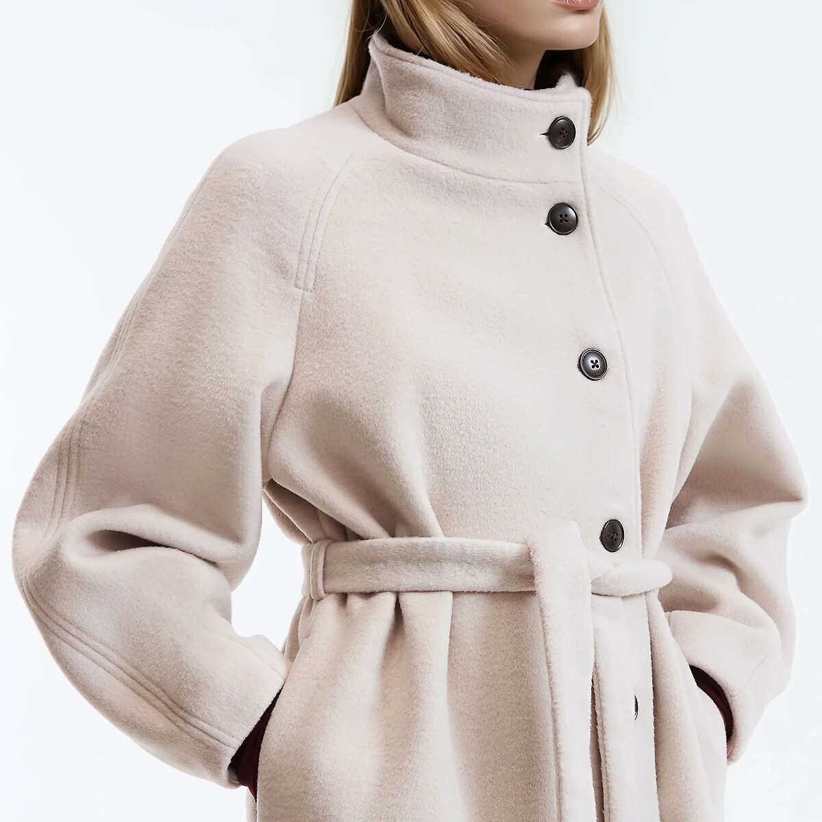 Long Buttoned Winter Coat beige, LA REDOUTE COLLECTIONS