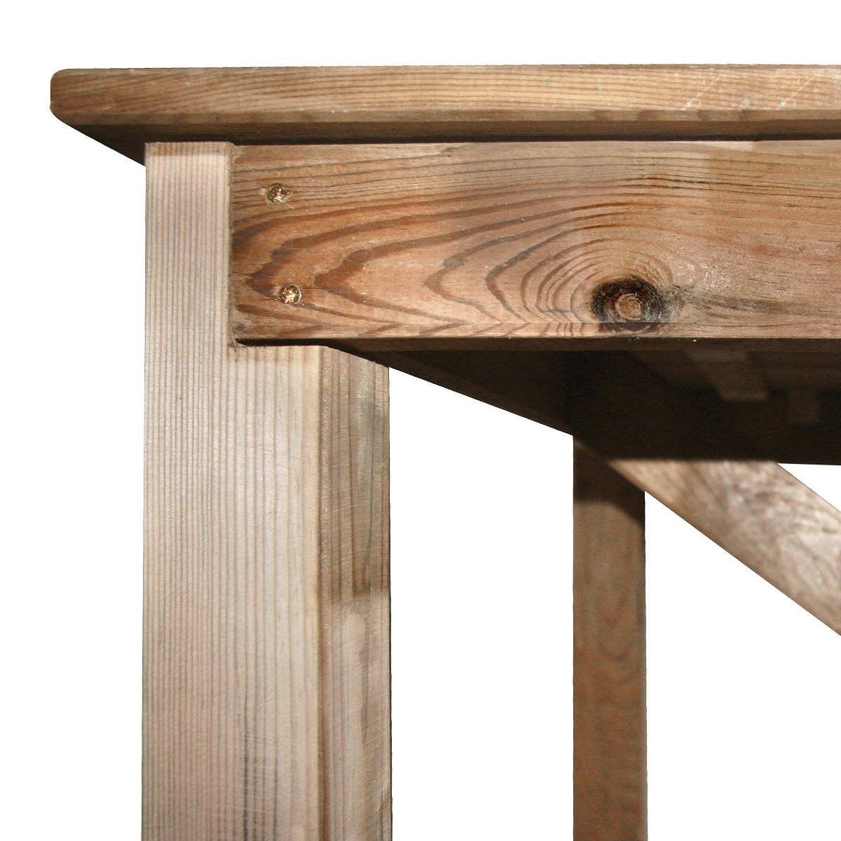 Table de jardin en bois Normand 6/8 places marron, CEMONJARDIN