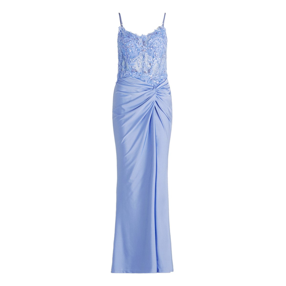 Robe de soirée à broderies smoky lavender, VERA MONT