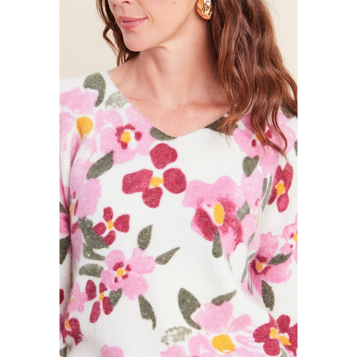 Pull manches longues multicolore, BREAL
