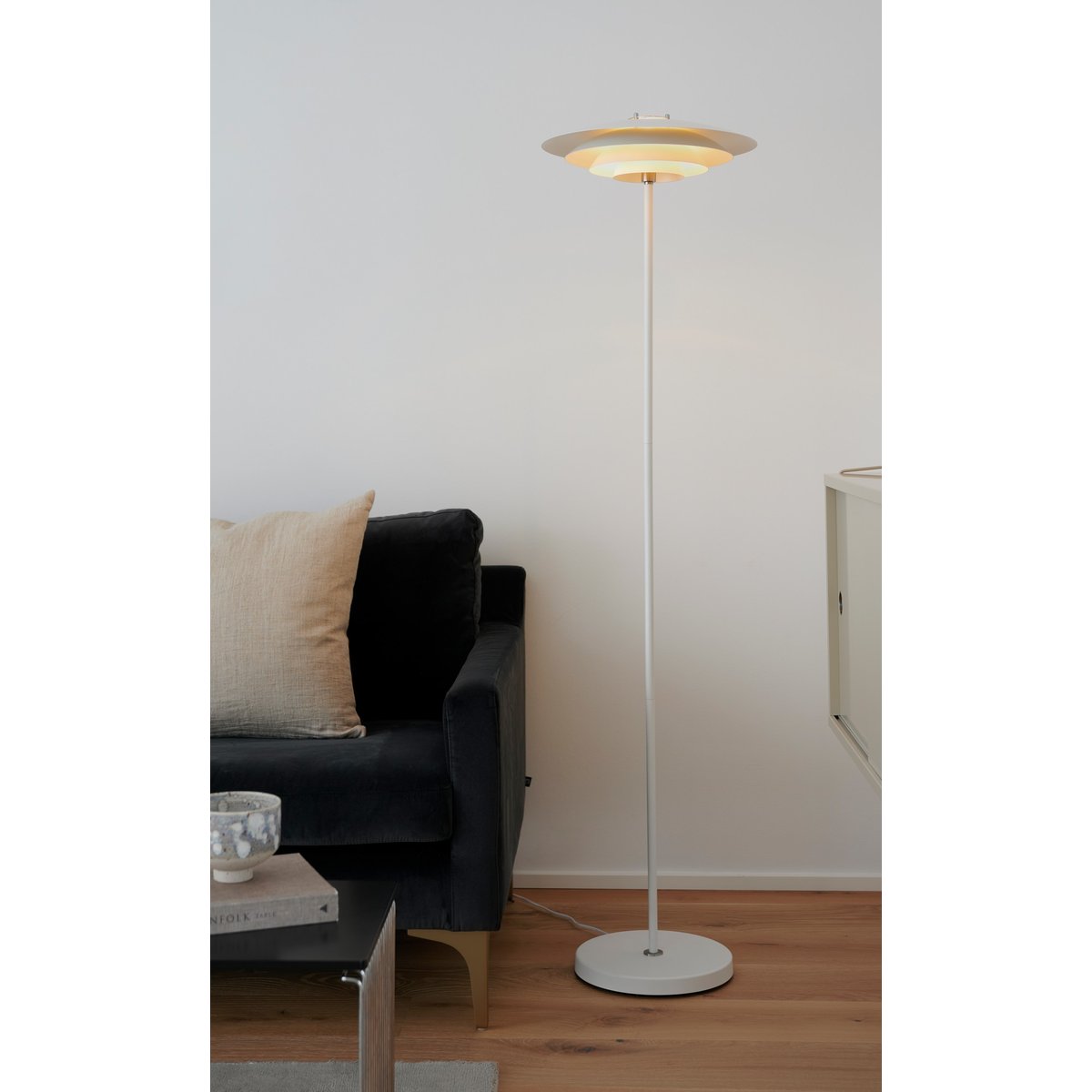 Lampadaire Irrégulier et Classique en Métal, BRETAGNE blanc, NORDLUX