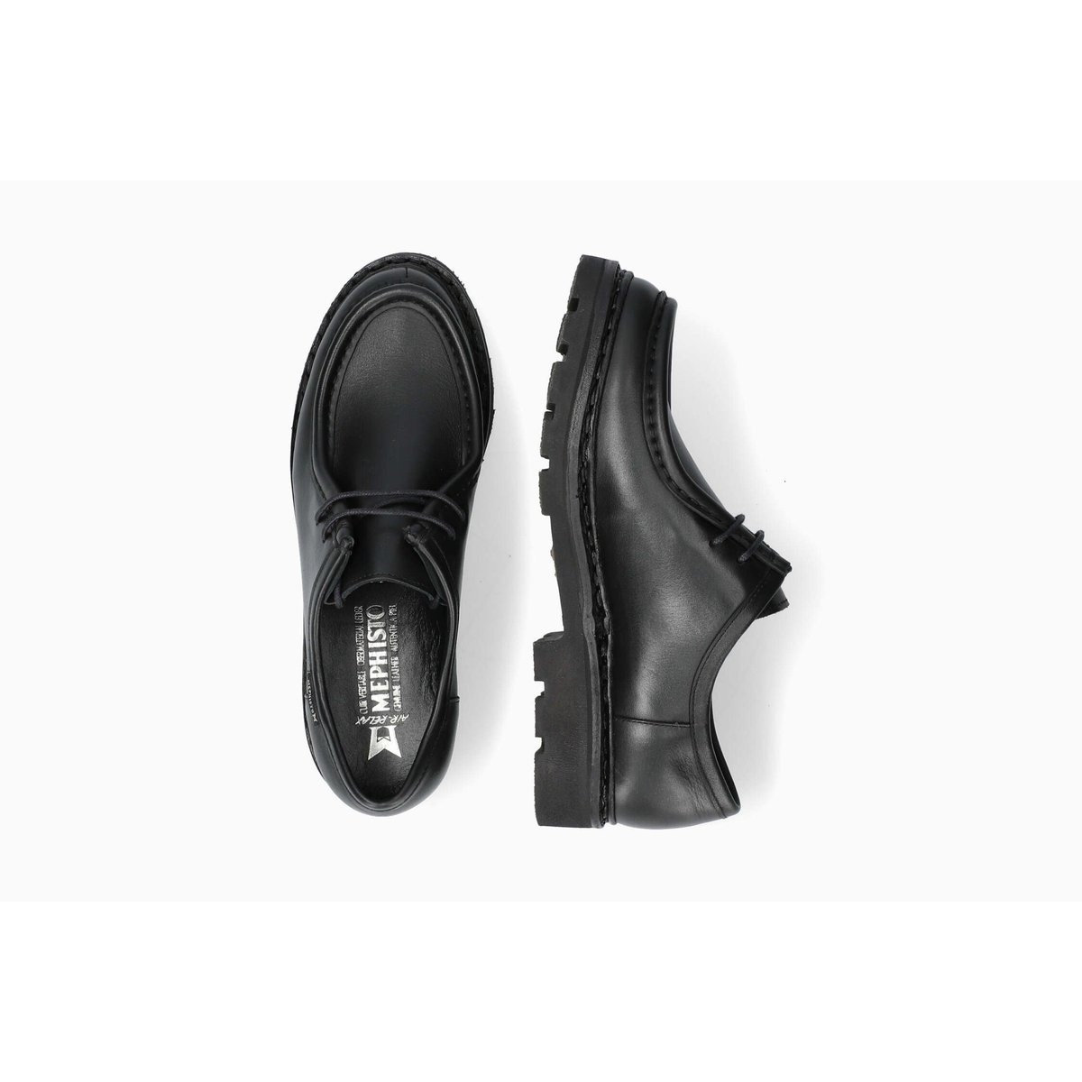 Derbies en cuir SUE noir 5143, MEPHISTO