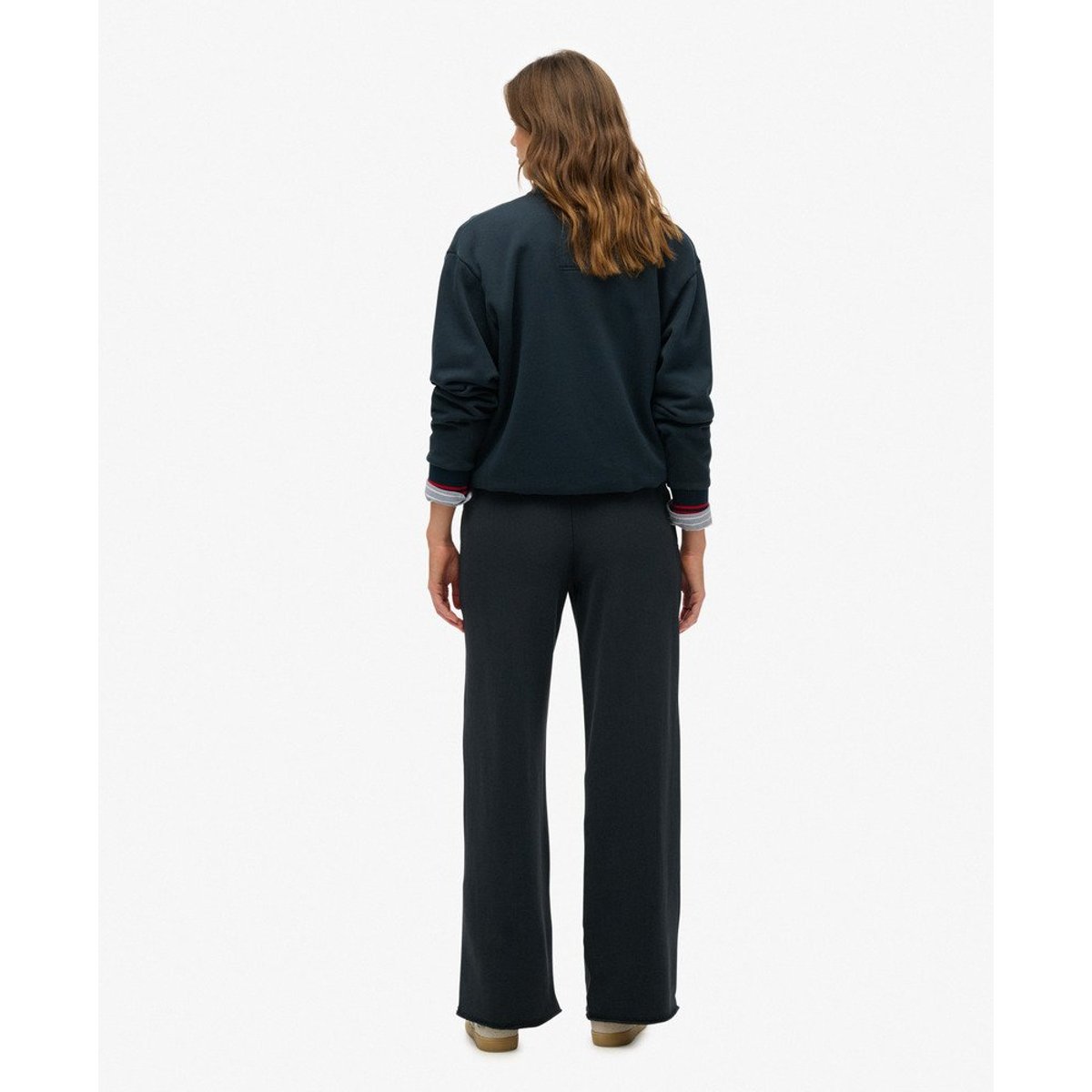 Pantalon de survêtement large Athletic Essentials bleu marine éclipse, SUPERDRY